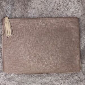 Kate Spade Large Tan Leather Pouch